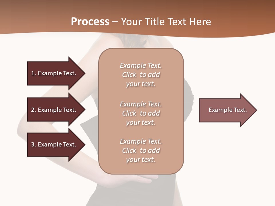 Dress Red Haired Full PowerPoint Template