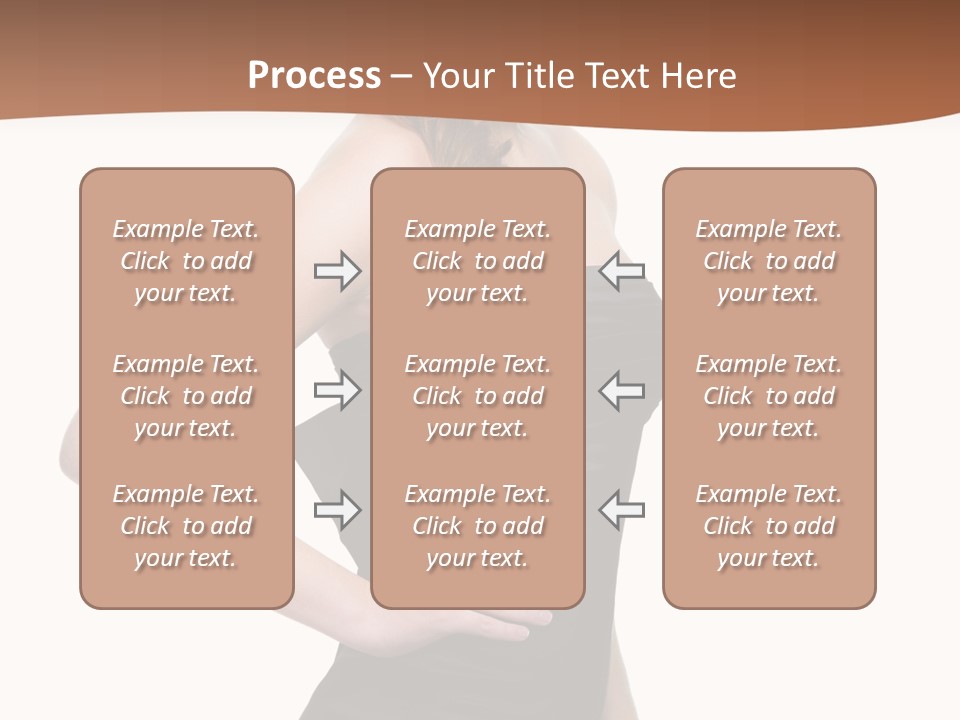 Dress Red Haired Full PowerPoint Template