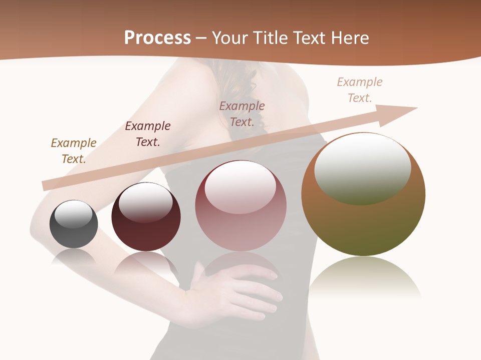 Dress Red Haired Full PowerPoint Template