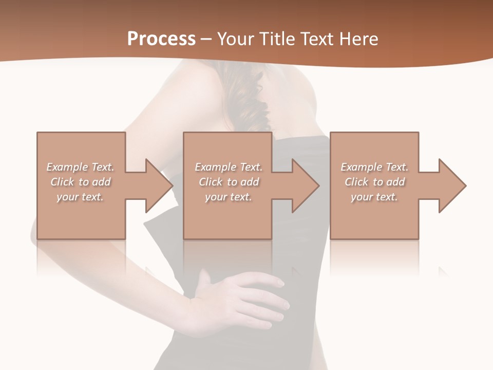 Dress Red Haired Full PowerPoint Template