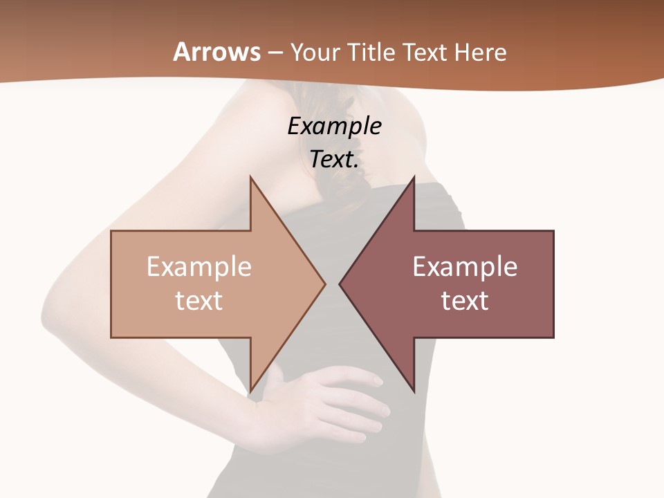 Dress Red Haired Full PowerPoint Template