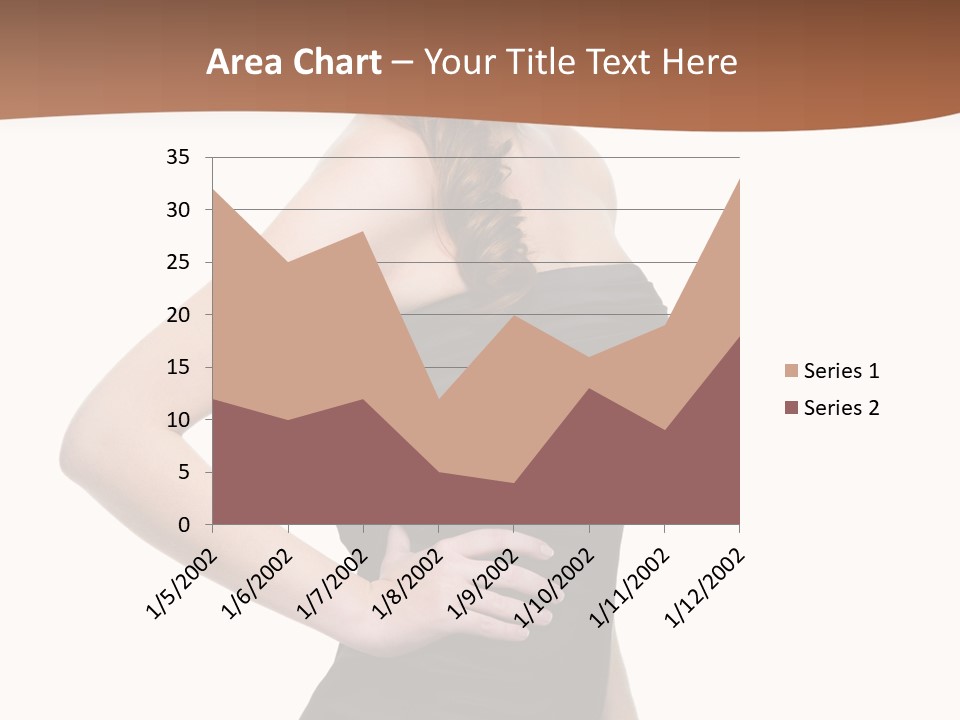 Dress Red Haired Full PowerPoint Template