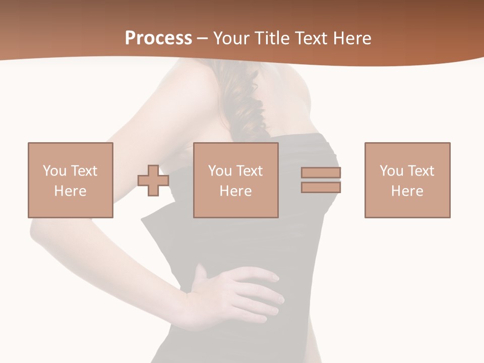 Dress Red Haired Full PowerPoint Template