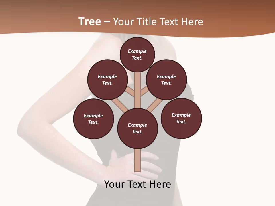 Dress Red Haired Full PowerPoint Template