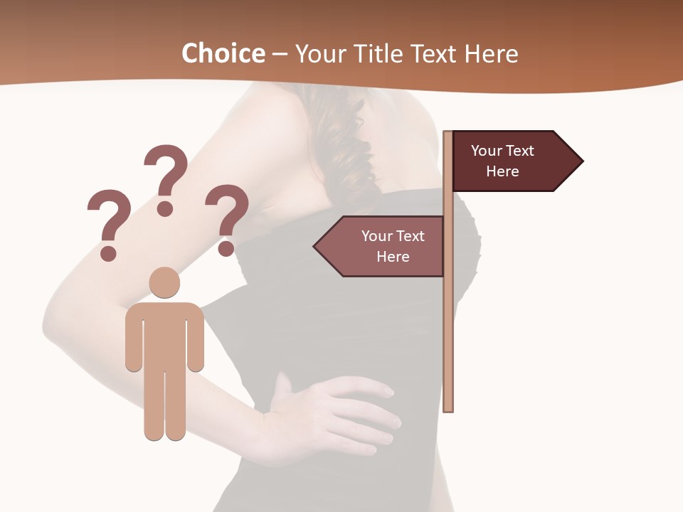 Dress Red Haired Full PowerPoint Template