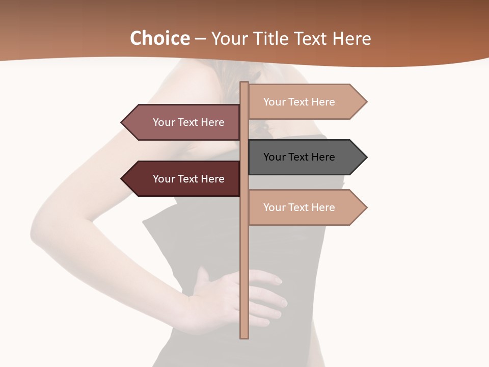 Dress Red Haired Full PowerPoint Template