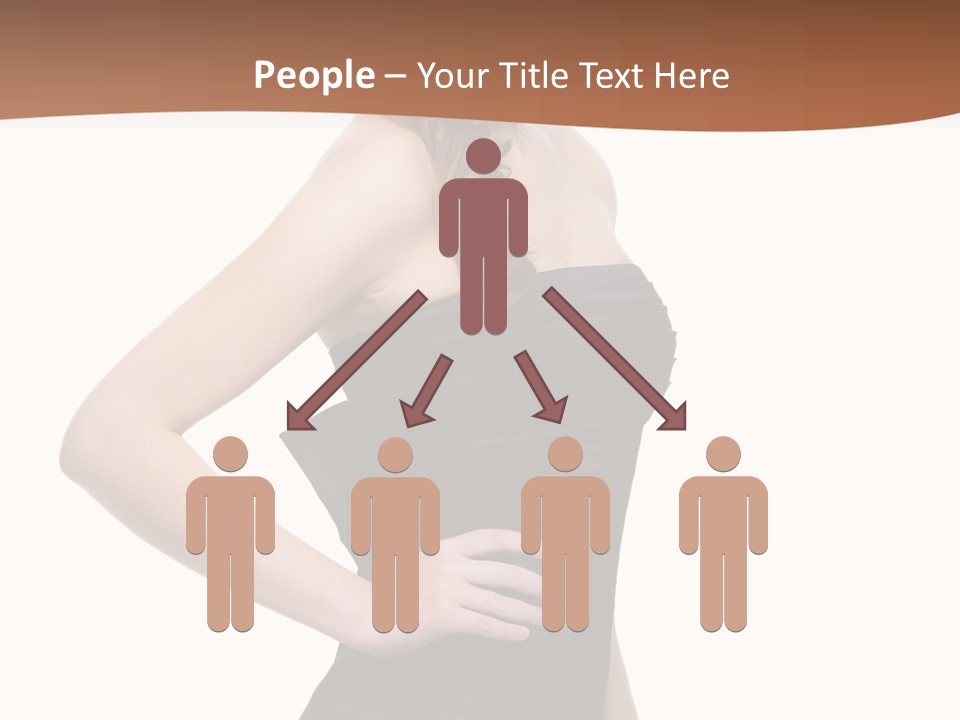 Dress Red Haired Full PowerPoint Template