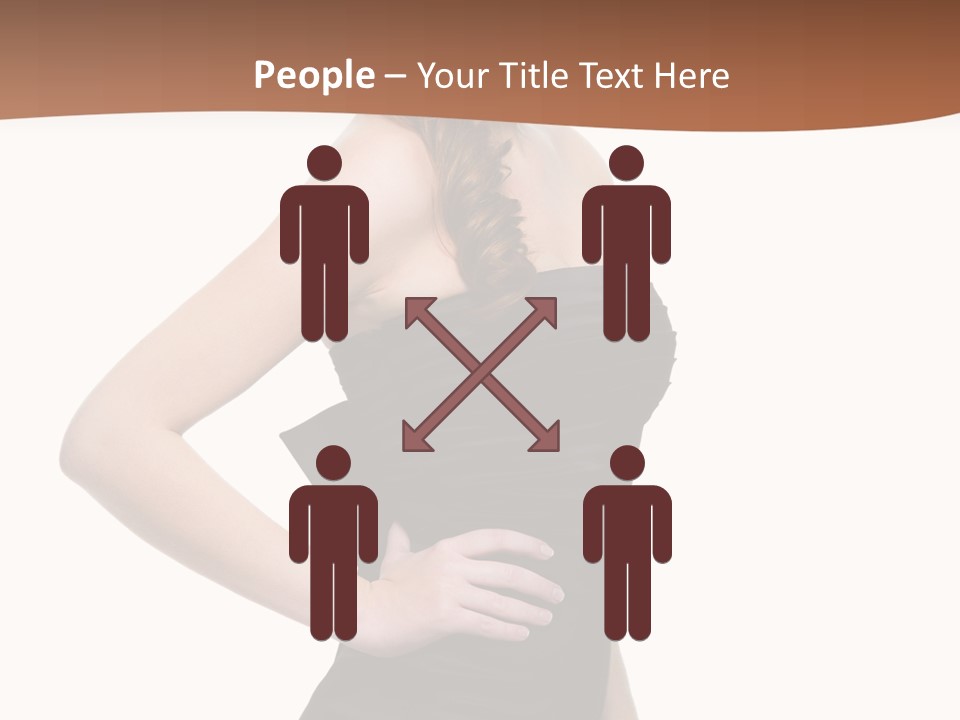 Dress Red Haired Full PowerPoint Template