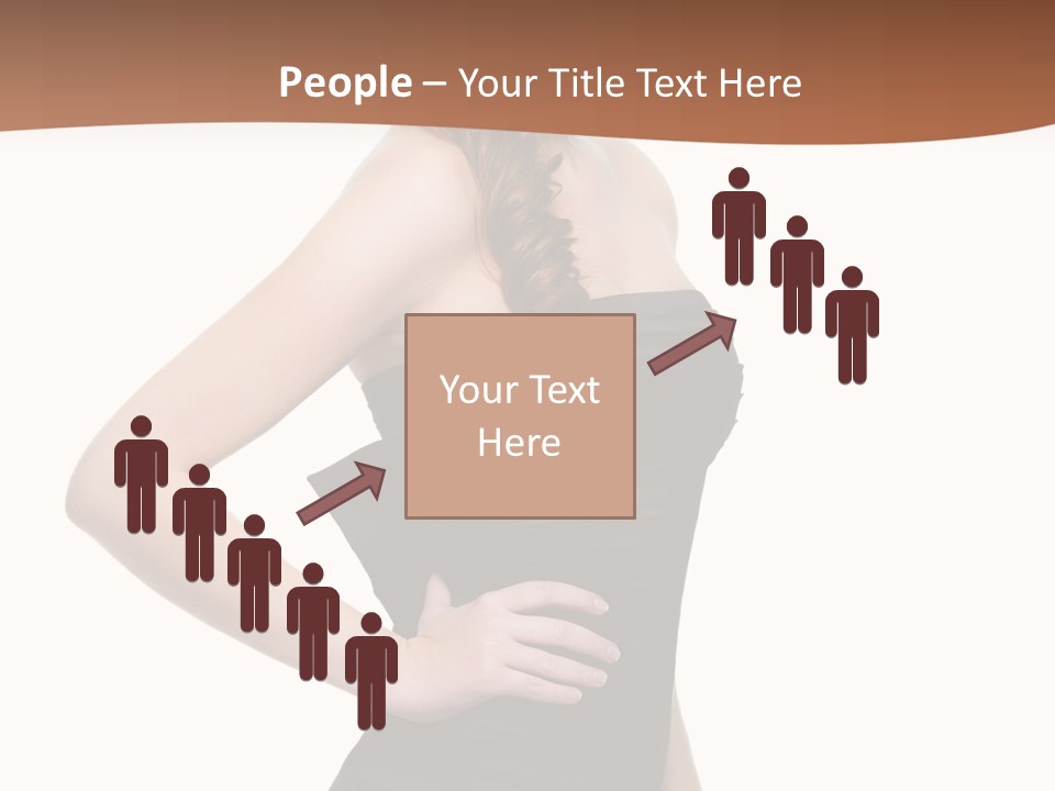 Dress Red Haired Full PowerPoint Template