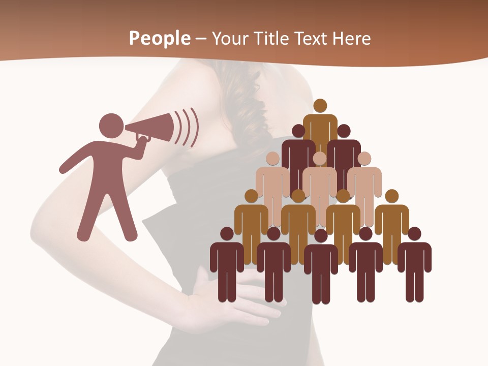 Dress Red Haired Full PowerPoint Template