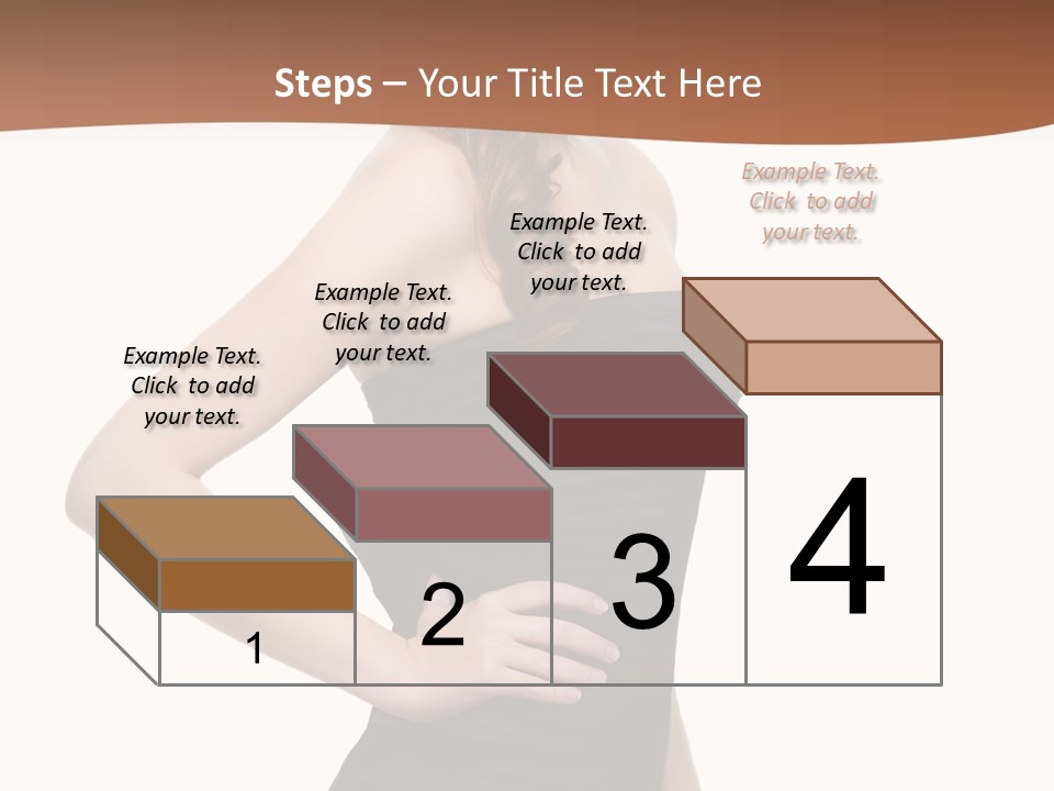 Dress Red Haired Full PowerPoint Template