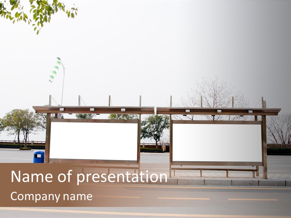 Roadside Advertising Message PowerPoint Template