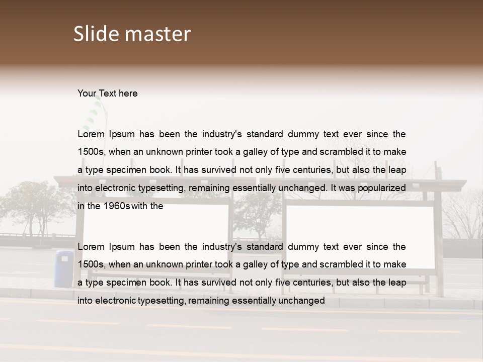 Roadside Advertising Message PowerPoint Template