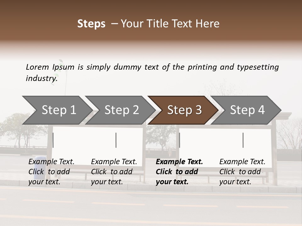 Roadside Advertising Message PowerPoint Template