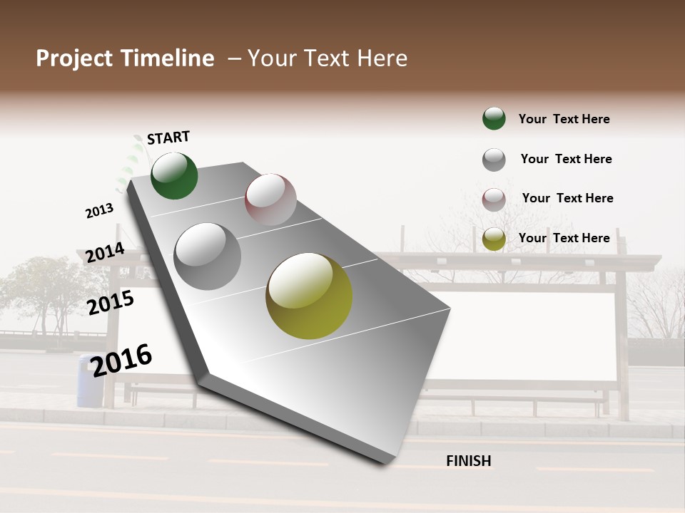 Roadside Advertising Message PowerPoint Template