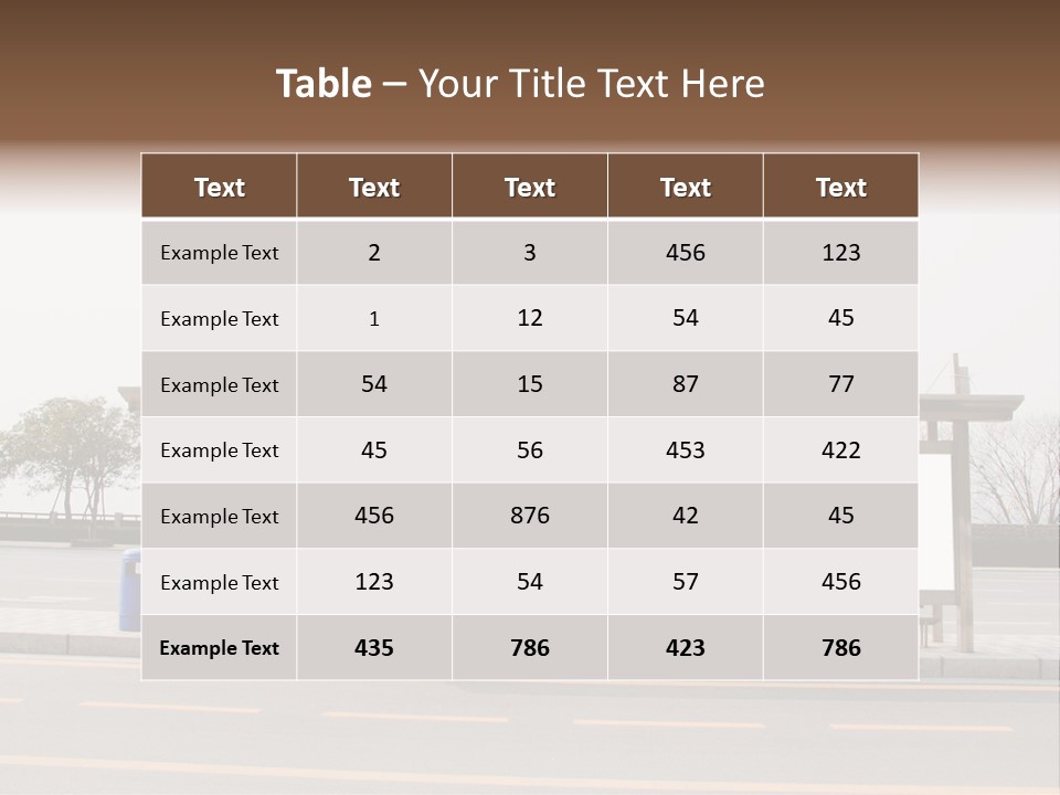 Roadside Advertising Message PowerPoint Template