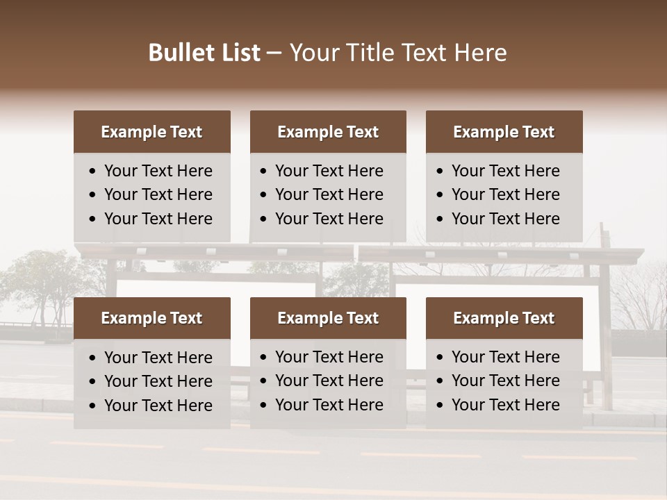 Roadside Advertising Message PowerPoint Template