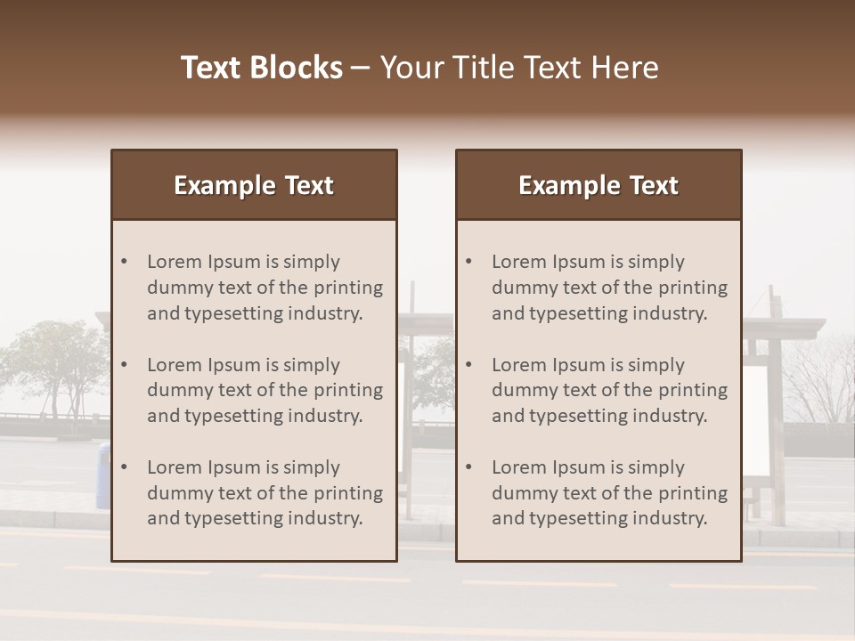 Roadside Advertising Message PowerPoint Template