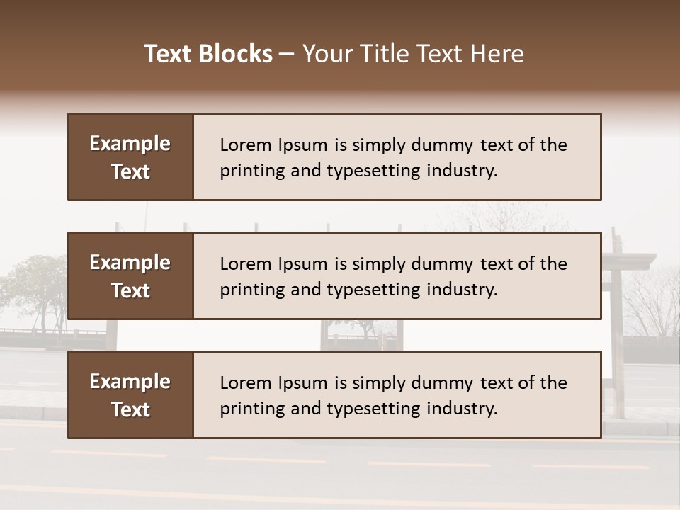 Roadside Advertising Message PowerPoint Template