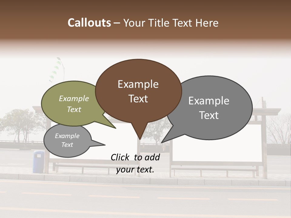 Roadside Advertising Message PowerPoint Template