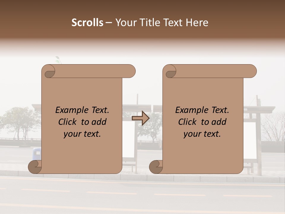 Roadside Advertising Message PowerPoint Template