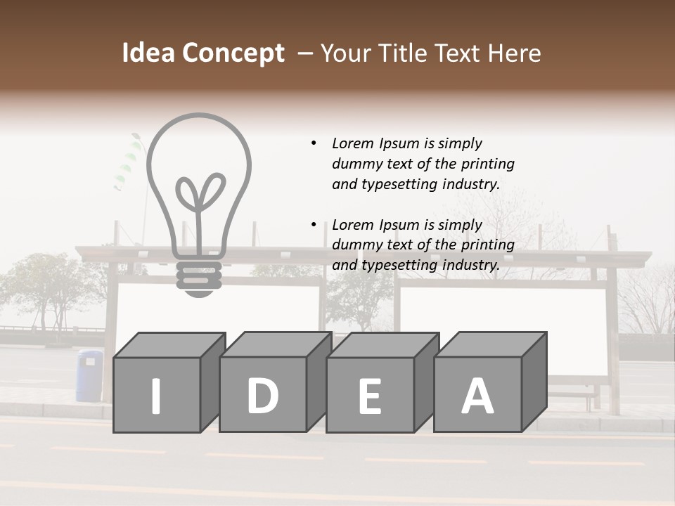 Roadside Advertising Message PowerPoint Template