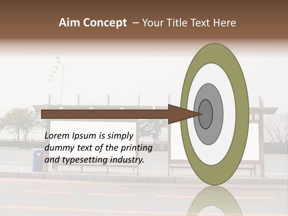 Roadside Advertising Message PowerPoint Template