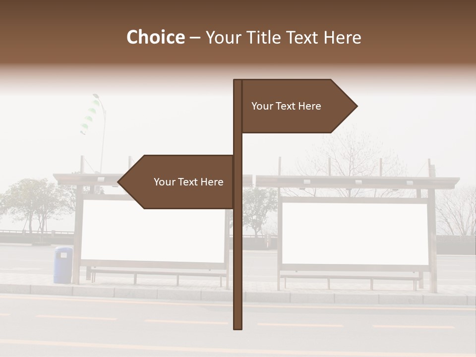 Roadside Advertising Message PowerPoint Template