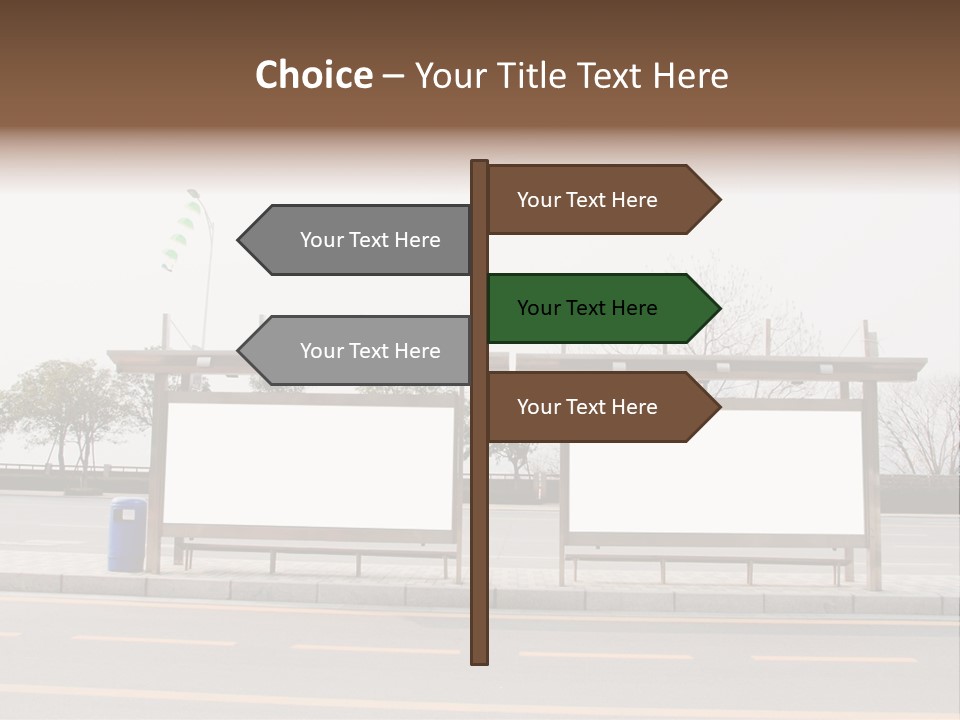 Roadside Advertising Message PowerPoint Template