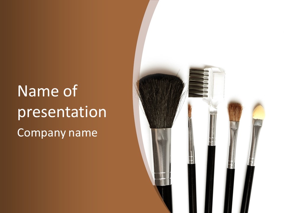 Make White Brush PowerPoint Template