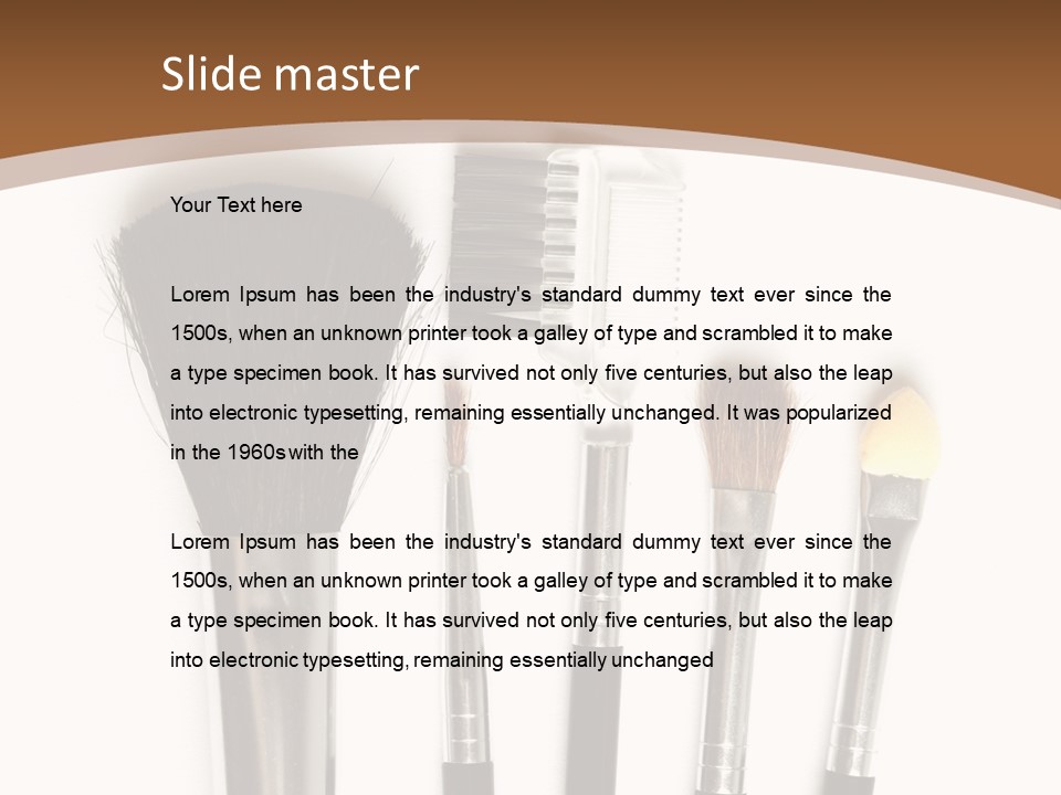 Make White Brush PowerPoint Template