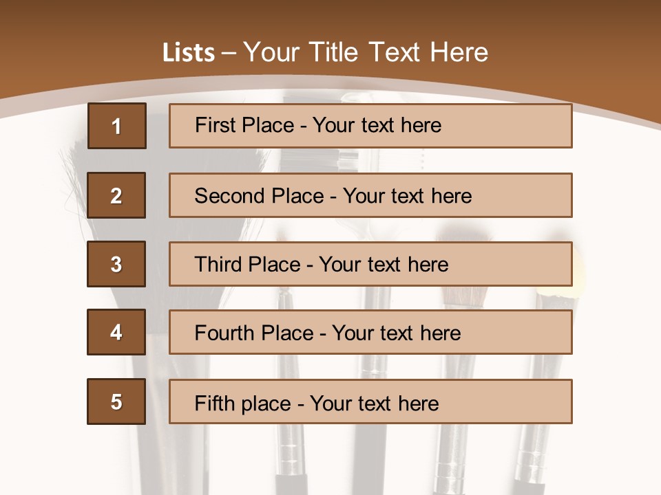Make White Brush PowerPoint Template