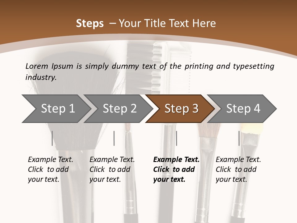 Make White Brush PowerPoint Template