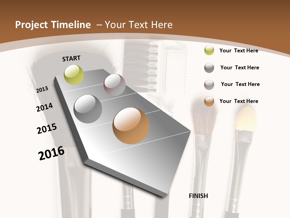 Make White Brush PowerPoint Template
