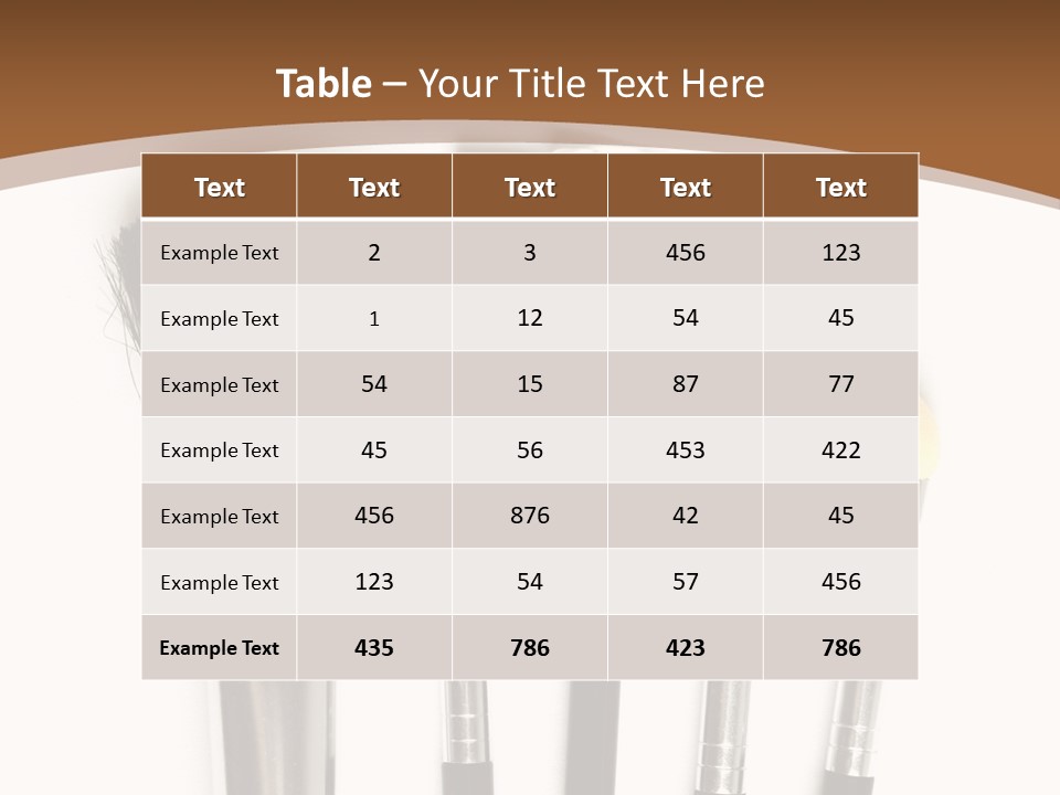 Make White Brush PowerPoint Template