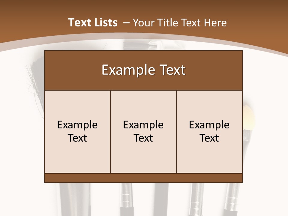 Make White Brush PowerPoint Template