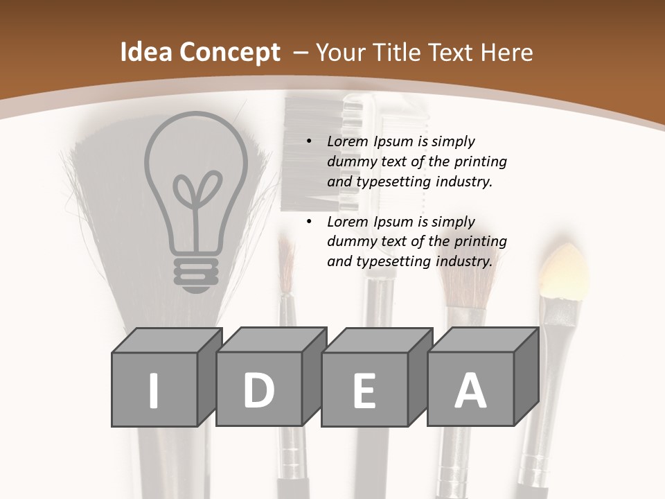 Make White Brush PowerPoint Template