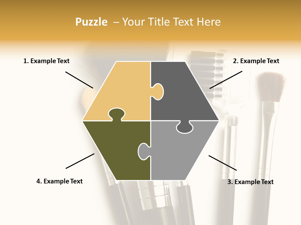 Makeup Isolated Brush PowerPoint Template