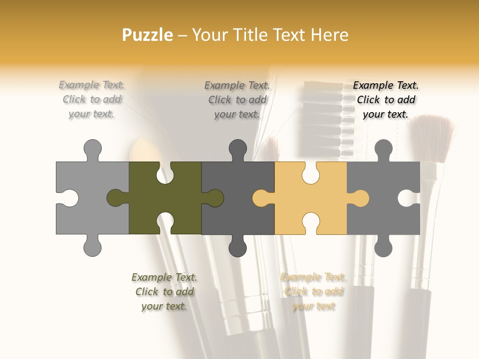 Makeup Isolated Brush PowerPoint Template