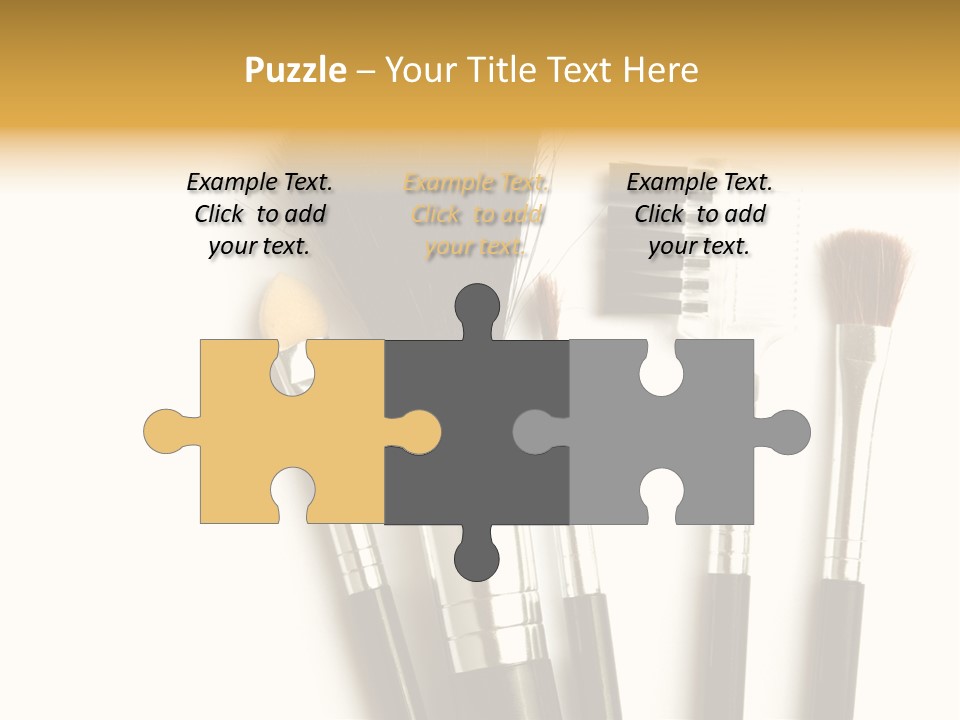 Makeup Isolated Brush PowerPoint Template