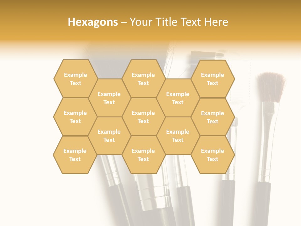 Makeup Isolated Brush PowerPoint Template