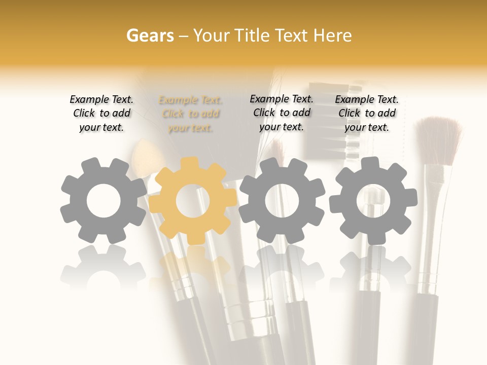 Makeup Isolated Brush PowerPoint Template