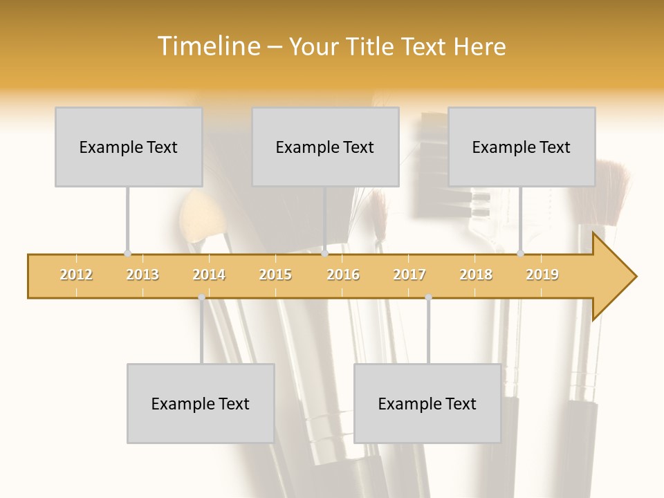 Makeup Isolated Brush PowerPoint Template