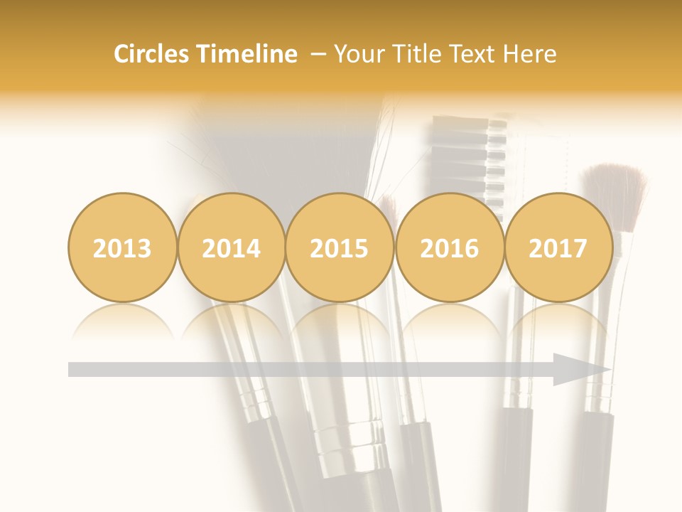 Makeup Isolated Brush PowerPoint Template