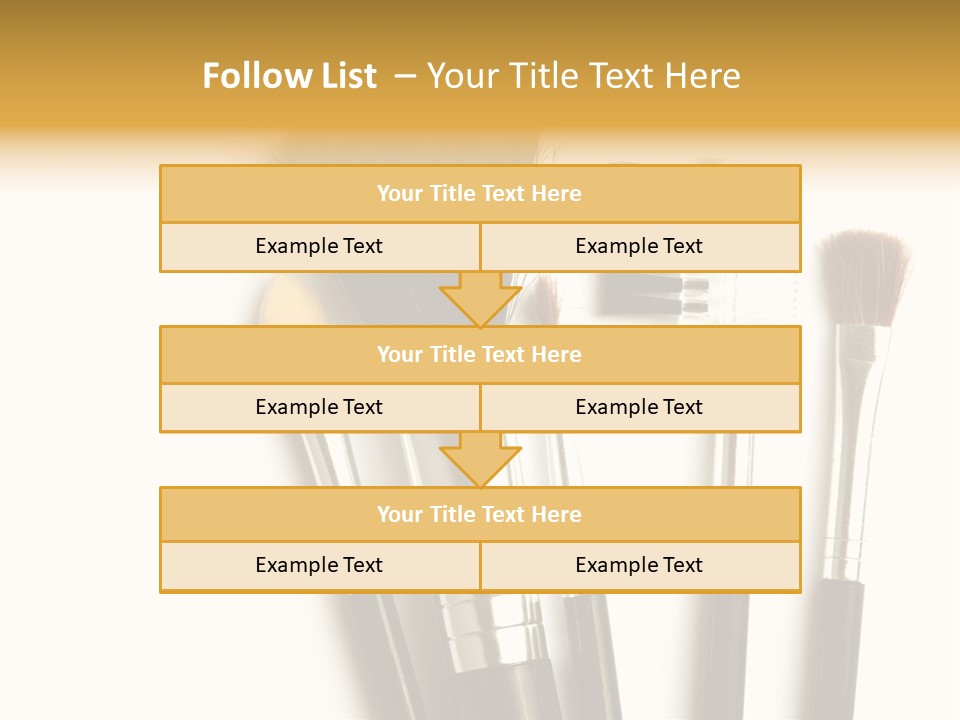 Makeup Isolated Brush PowerPoint Template