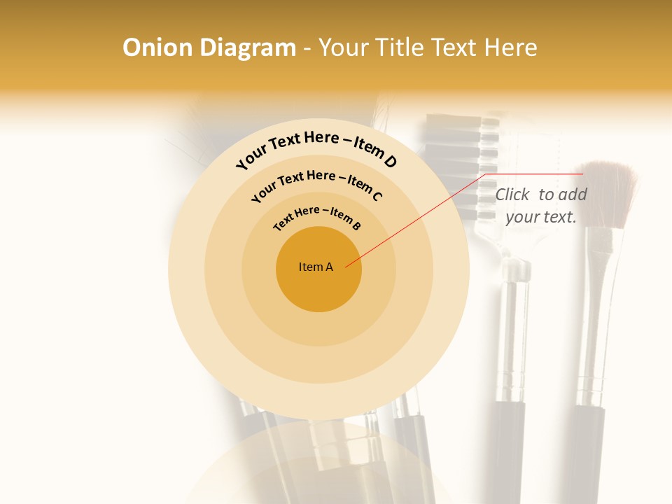 Makeup Isolated Brush PowerPoint Template