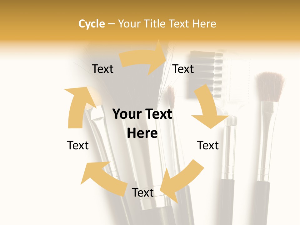 Makeup Isolated Brush PowerPoint Template