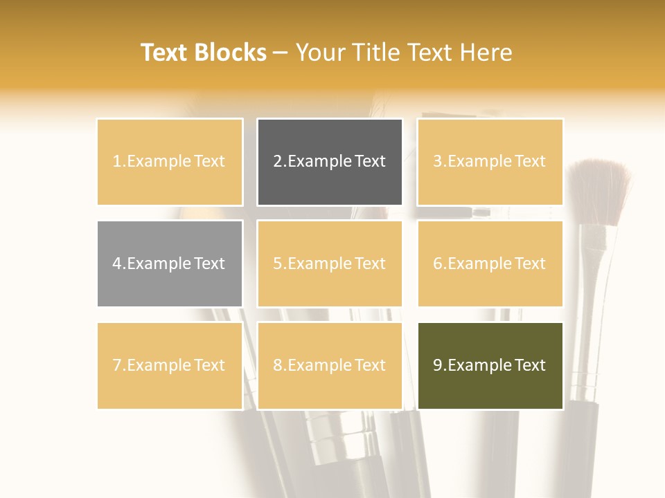 Makeup Isolated Brush PowerPoint Template