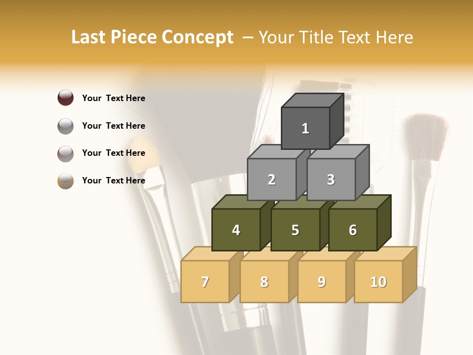 Makeup Isolated Brush PowerPoint Template
