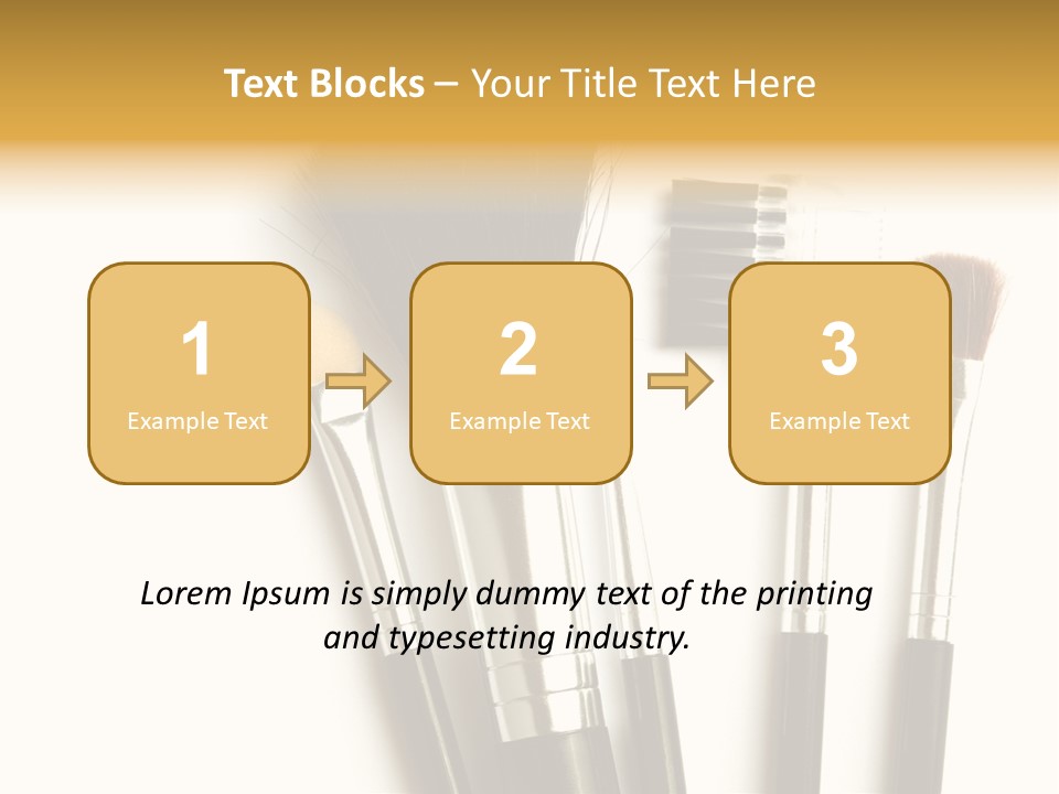 Makeup Isolated Brush PowerPoint Template